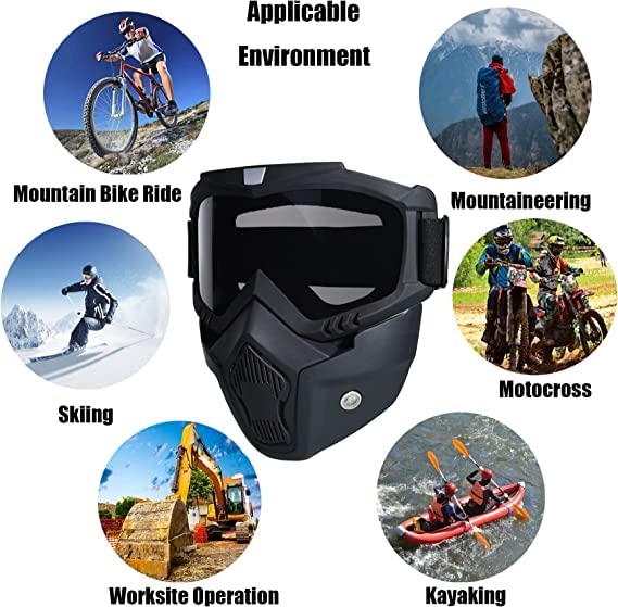 Tactical Universal Anti-UV HD Outdoor Sports Adjustable Mask