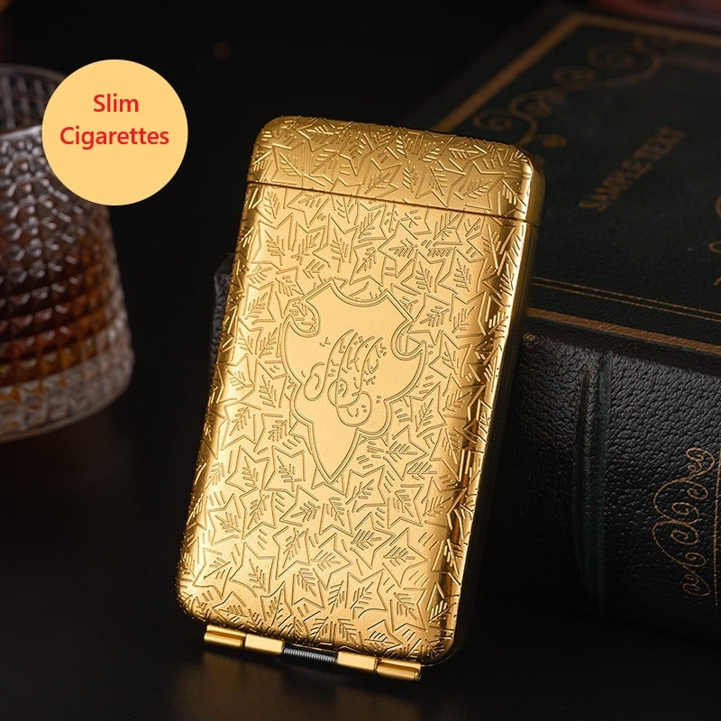 Retro Peaky Blinders Cigarette Case Hand-Carved Shelby
