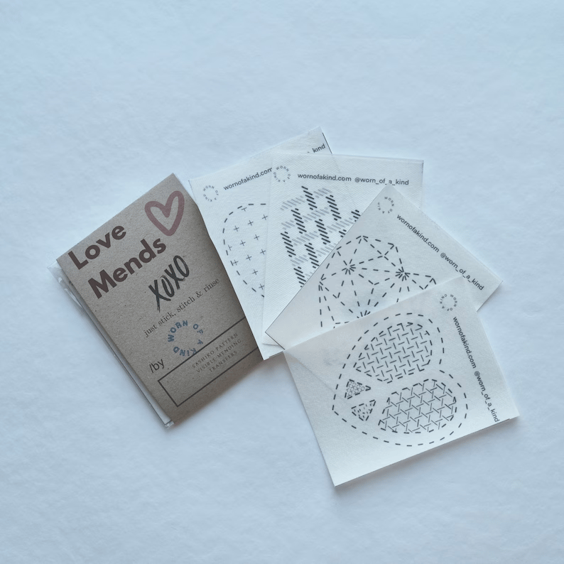 🔥Beginner-Friendly - 🪡Visible Mending Transfer Sashiko Pattern