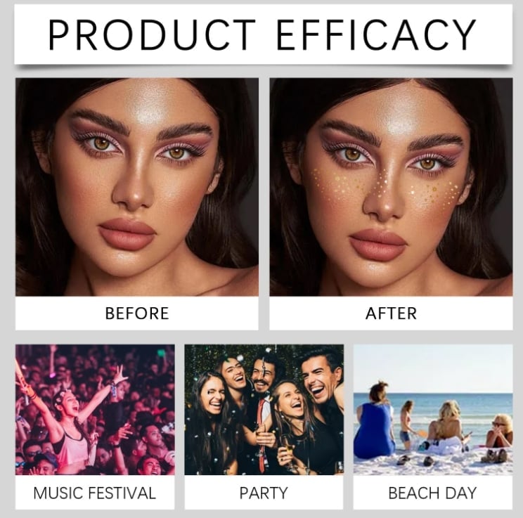 🔥Last Day Promotion 49% OFF-Glitter Skincare Freckles Face Tattoo