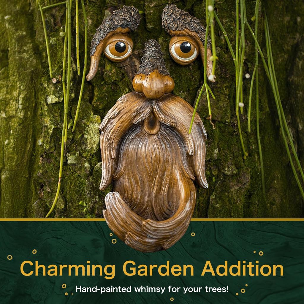 🎖️July 4th Flash Sale: 50% OFF Sitewide! 💕Handmade Tree Faces Garden Decor –Tree Hugger Bird Feeder