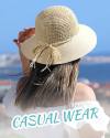 FURTALK Sun Hats for Women Beach Hat Wide Brim Handmade Straw Hat Breathable Foldable Packable Cap for Travel UPF