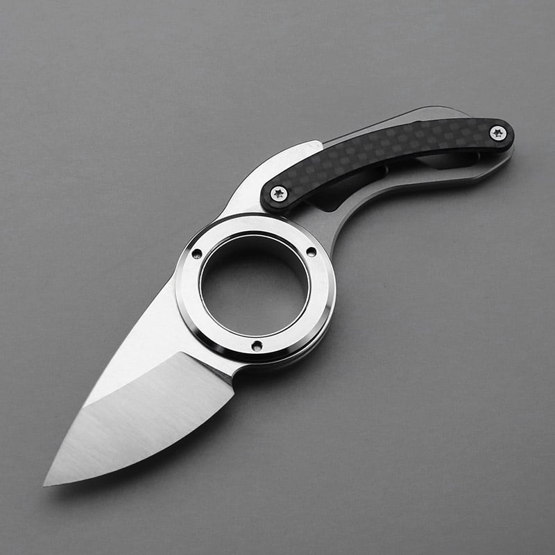 🎁TikTok Last Day Sale - 70% OFF🎉Mini G10 Handle Outdoor Folding Steel Ring Camping Knife