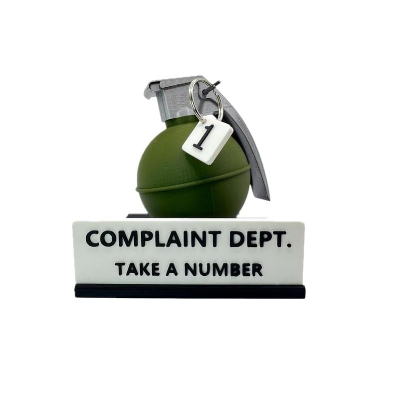💣Complaint Department Desk Sign – 3D Printed Gag Gift🔥Buy 2 Free Shipping