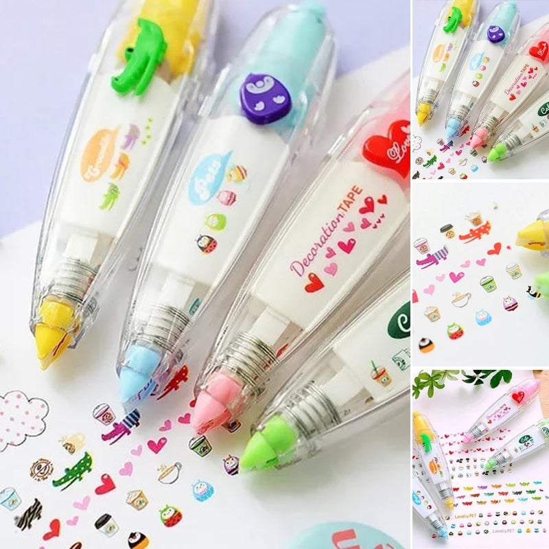 🔥Last Day Promotion 70% OFF🔥 Cute Animals Press Type Decorative Pen