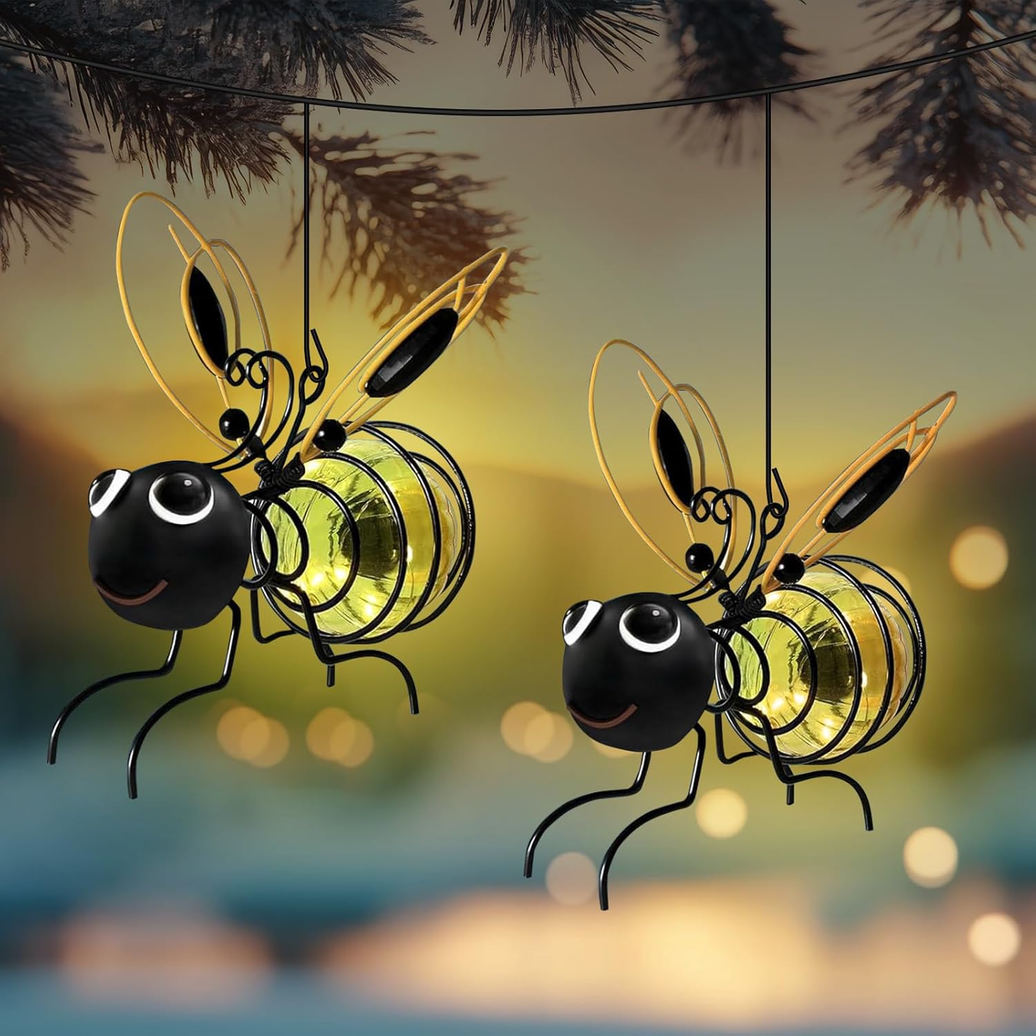 🔥Last Day Promotion 50% OFF🔥Outdoor Hanging Solar Bee Light
