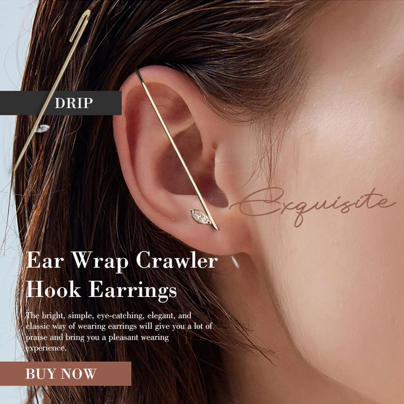 (2020 New Style- 50% OFF) Ear Wrap Crawler Hook Earrings- Buy 2 Get Extra 8% OFF Only Today