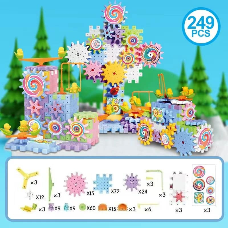 🔥(2024 HOT SALE - 49% OFF) Educational STEM Electric Gears Blocks Toy