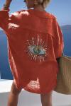 Women Casual sequin beaded shirt