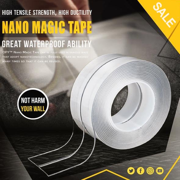 🔥Father's Day Pre Sale 49%OFF - Nano Magic Tape🔥BUY 2 GET 1 FREE