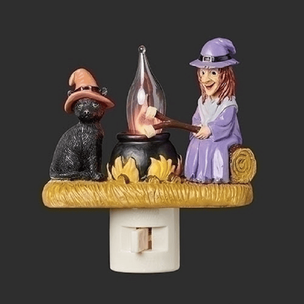 👻Halloween 🔥spooky bonfire flashing night light