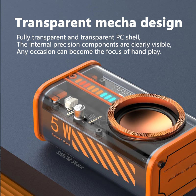 Tokyo Transparent mecha wireless bluetooth speaker