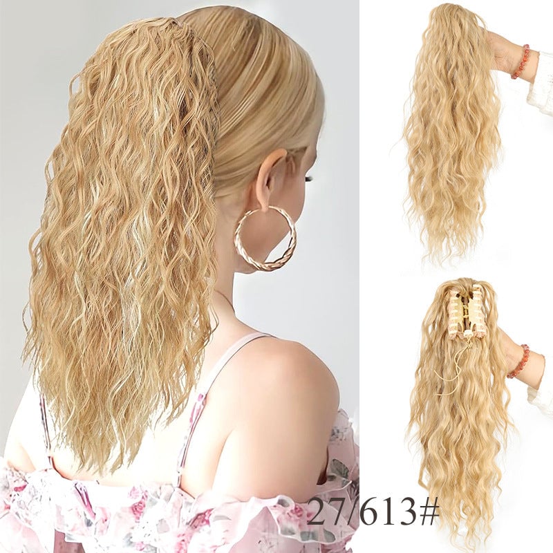 🎁Letzter Tag 49 % Rabatt🔥76cm gewellte, krauses Haarverlängerung mit Pferdeschwanz