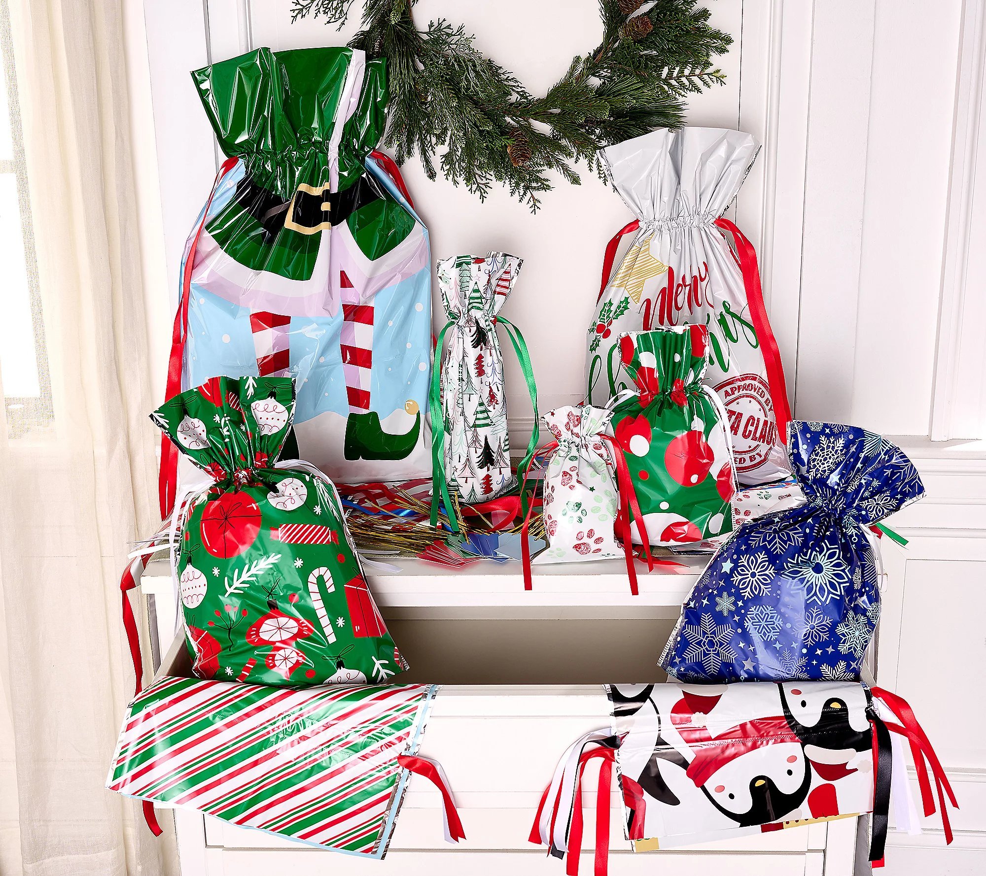 🎄TikTok Christmas Sale - 70% OFF✨Kringle Express 50-piece Gift Bag & Tags Set