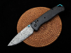 BM535C Vg10 Damascus Blade Carobon Fiber Handle Pocket Knife