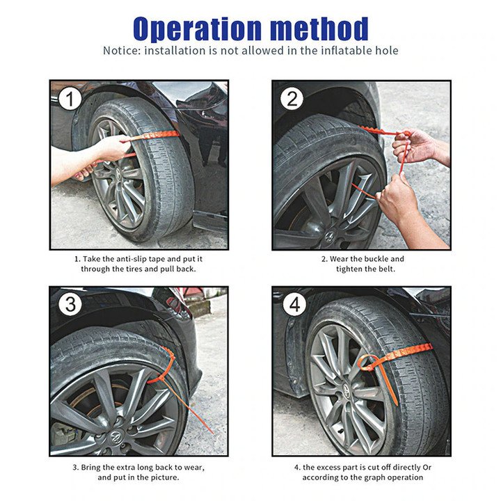 🔥Last Day Promotion 49% OFF🔥REUSABLE CAR ANTI SNOW CHAINS