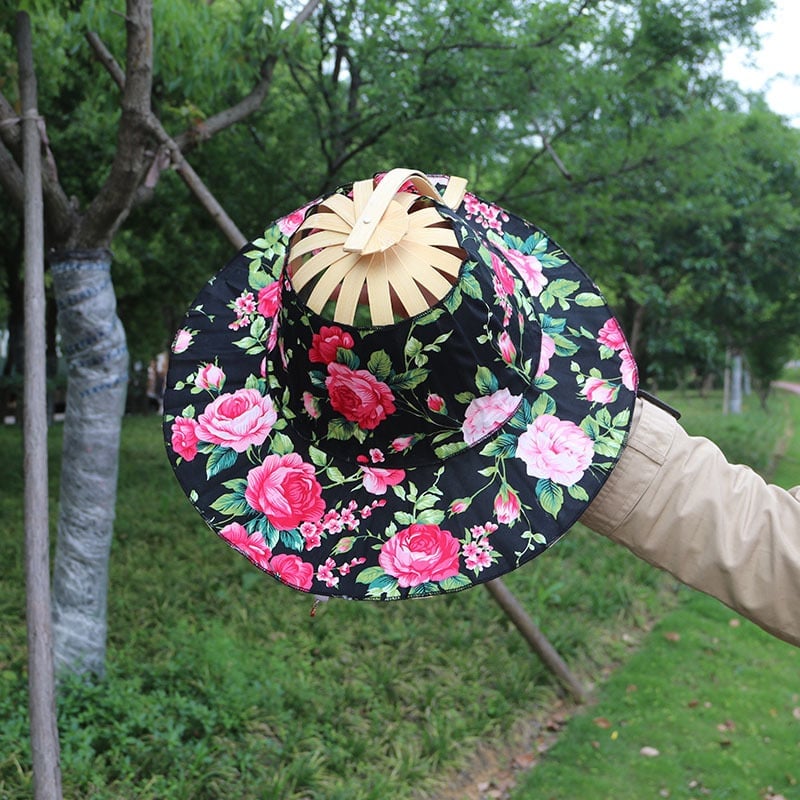 🎁TikTok Last Day Sale - 70% OFF🎉2 in 1 Portable Bamboo Sun Hat for Women