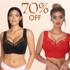 Ultimate Lift Full-Figure Seamless Lace Cut-Out Bra, Comfortable and Breathable Without Restraint