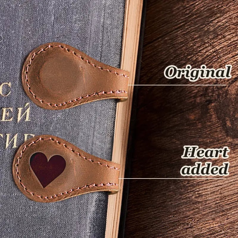 Last Day Promotion 70% OFF - 🔥Personalized Magnetic Leather Bookmark