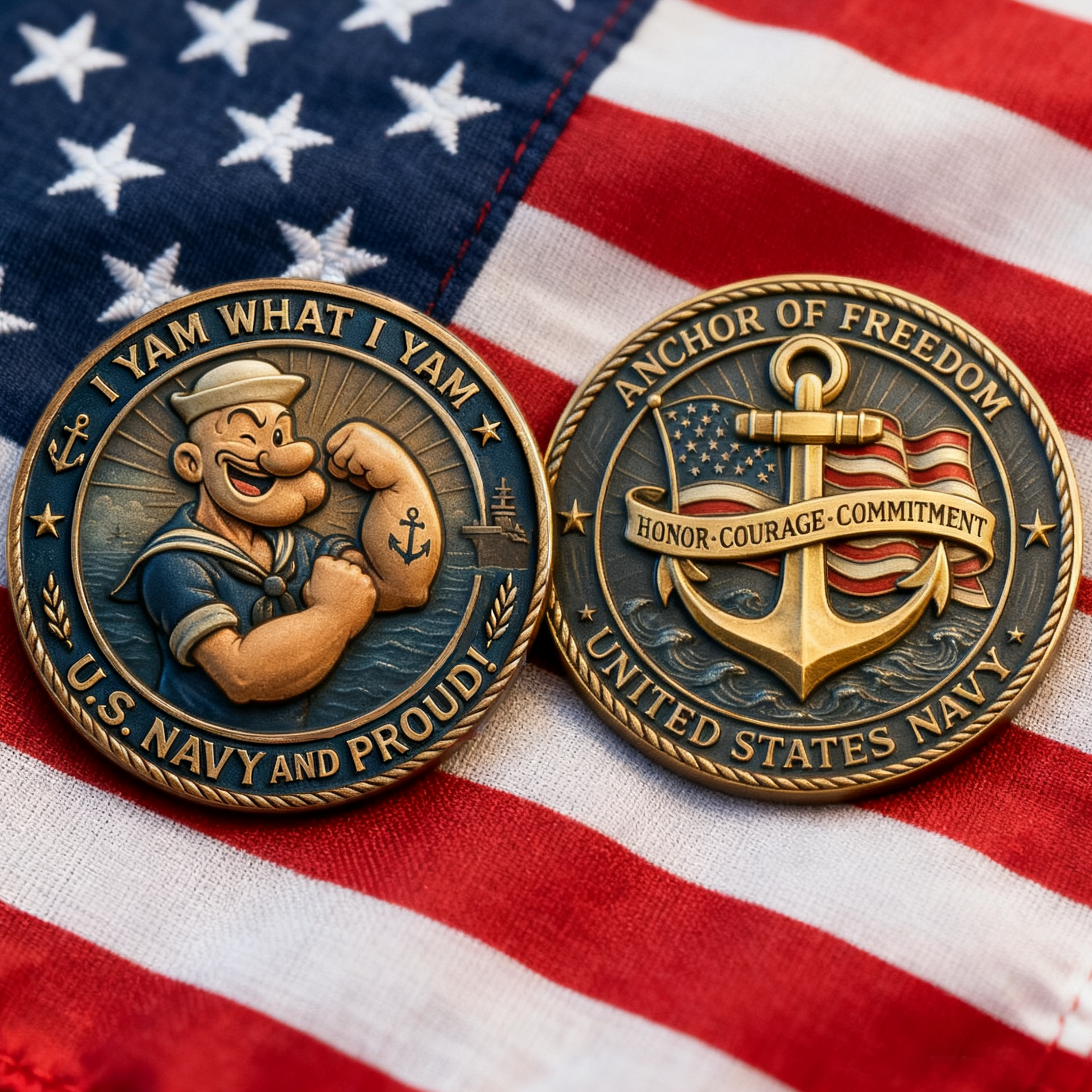 🏅Veteran's Day 60% OFF - 🇺🇸U.S. Navy Commemorative Coin – Anchor of Freedom⚓