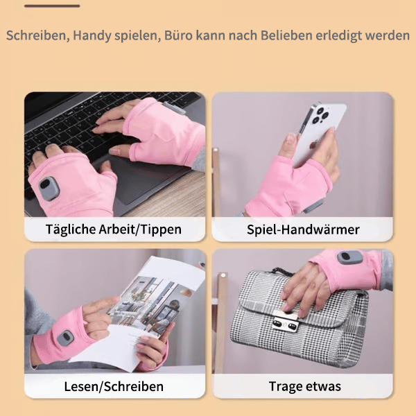 🎄Weihnachtsaktion 49% Rabatt🎄 Smarte thermostatische beheizte Handschuhe ohne Finger