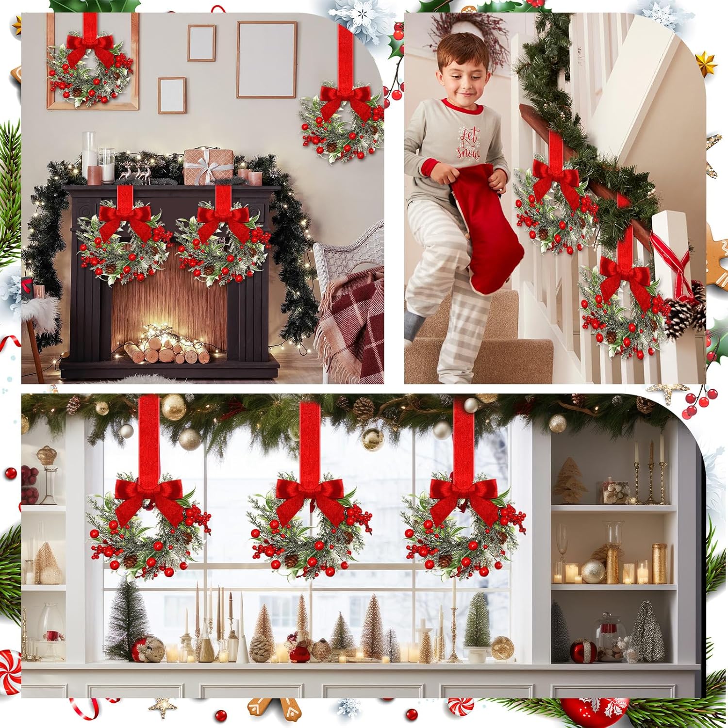 🎁TikTok Last Day Sale - 70% OFF🎄Christmas Mini Wreaths✨
