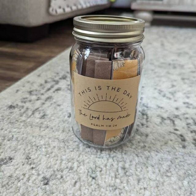 🌲Christmas Sale 70% OFF🎁Sunflower Scripture Jar - Gift for mom or wife