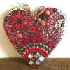 🎁Handmade Large Garden Mosaic Heart Decoration