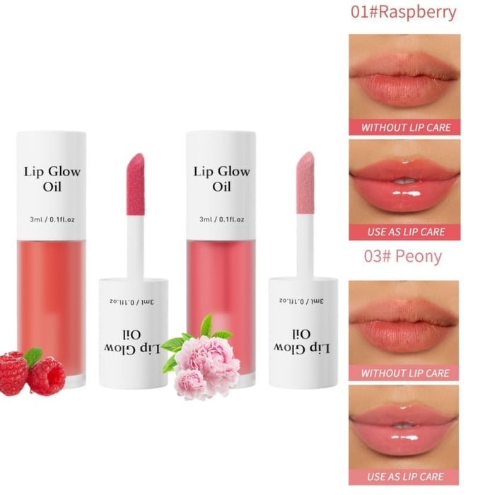 💋 Get the Perfect Pout✨ Tinted Lip Glow Oil - For Lush, Hydrated Lips with a Natural Glow! 💖