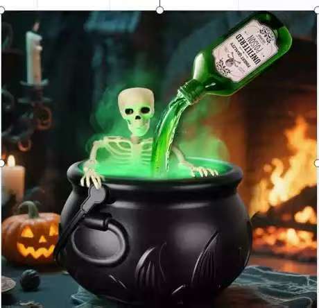🎁TikTok Last Day Sale - 70% OFF🧙‍♀Halloween Witch Cauldron Pot Bucket with Magic Floating Potion