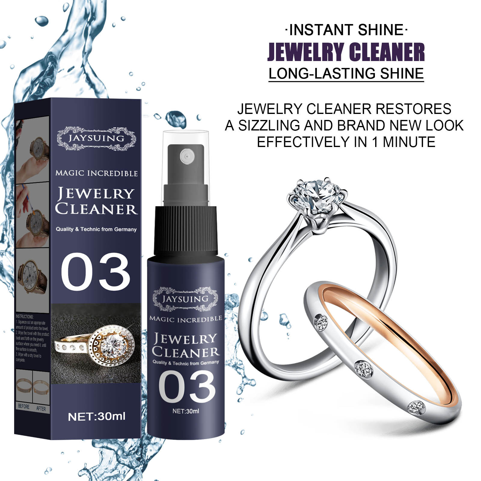 (🔥TikTok Summer SALE) -Jewelry Cleaner Spray