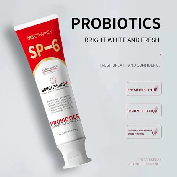 🔥Last Day Promotion 48% OFF-🎁-Super Probiotic-6 Toothpaste with 6 Probiotics