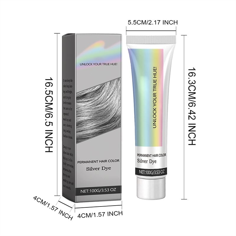 🔥Letzter Tag Verkauf 49% Rabatt🎁2-in-1 Natürliche Essenz Extrakt Silber Haarfärbemittel