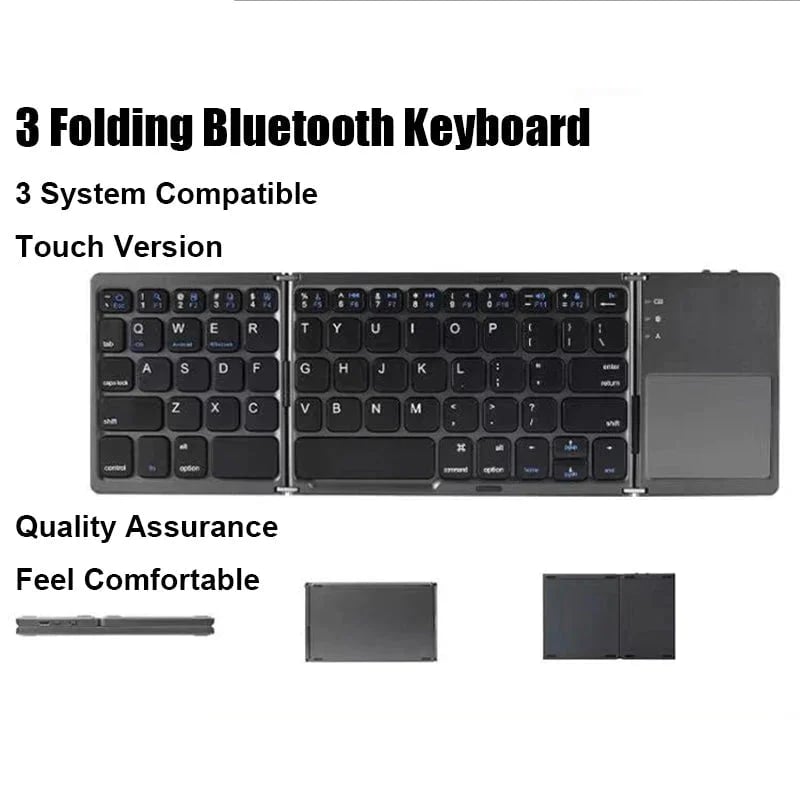 🔥Last Day 50% OFF🔥 - Foldable Bluetooth Keyboard with Touchpad