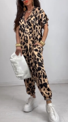 Women's V-neck Loose Casual Jumpsuit
