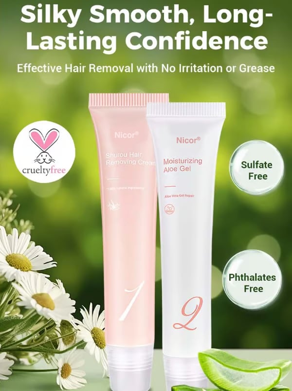 🔥Last Day 50% OFF - Hair Removal Cream Kit for Women⚡BUY 2 GET 1 FREE