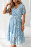 Women's V-neck Lace Hollow Dress