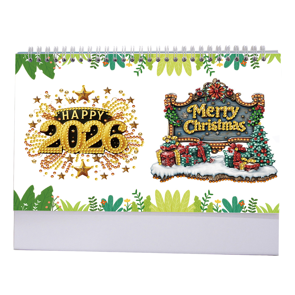 🔥Last Day Promotion 50% OFF🔥2026 DIY Special Shape Desktop Diamond Standing Calendar