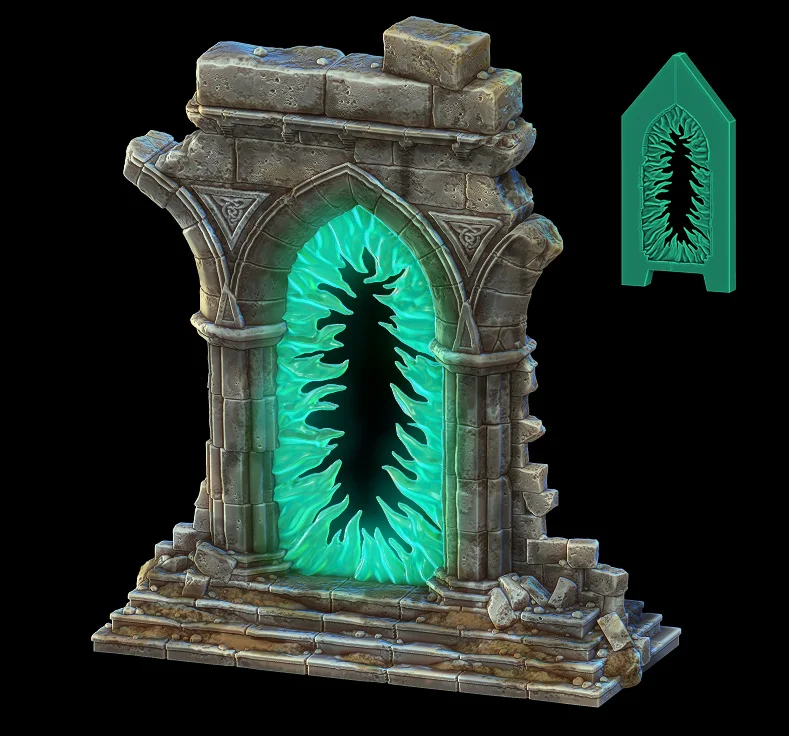 3D Print of Ruined Archway Portal - Calling Portals