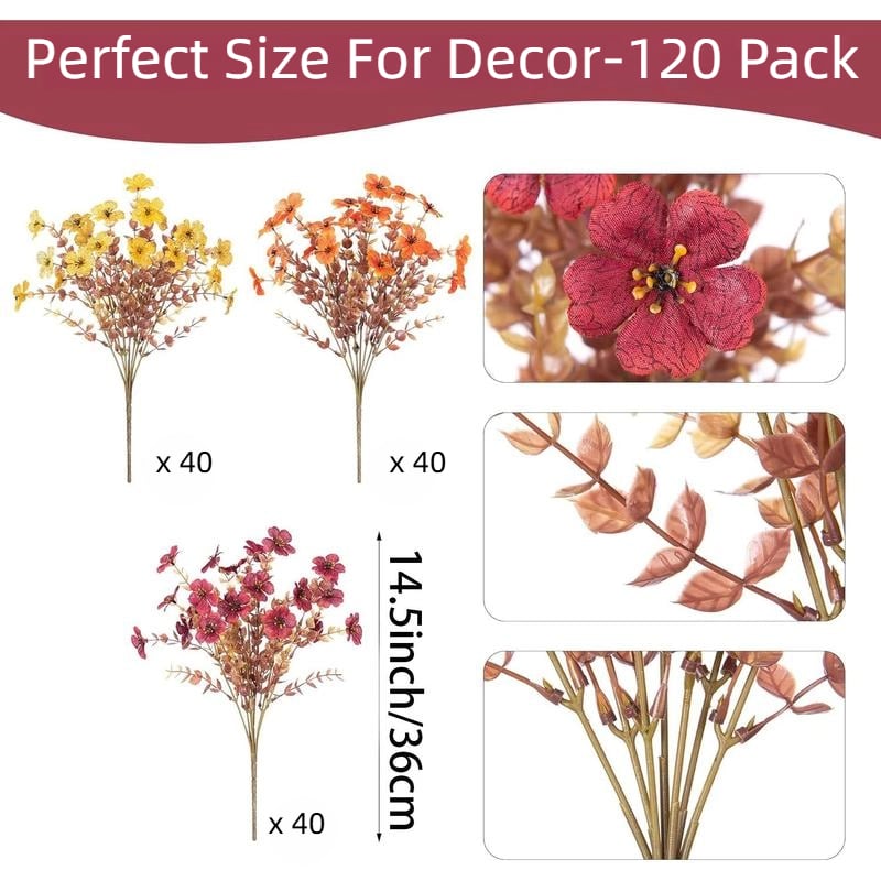🔥Last Day Promotion 50% OFF🔥OFF-UV-Resistant Artificial Flowers  for Fall Decor