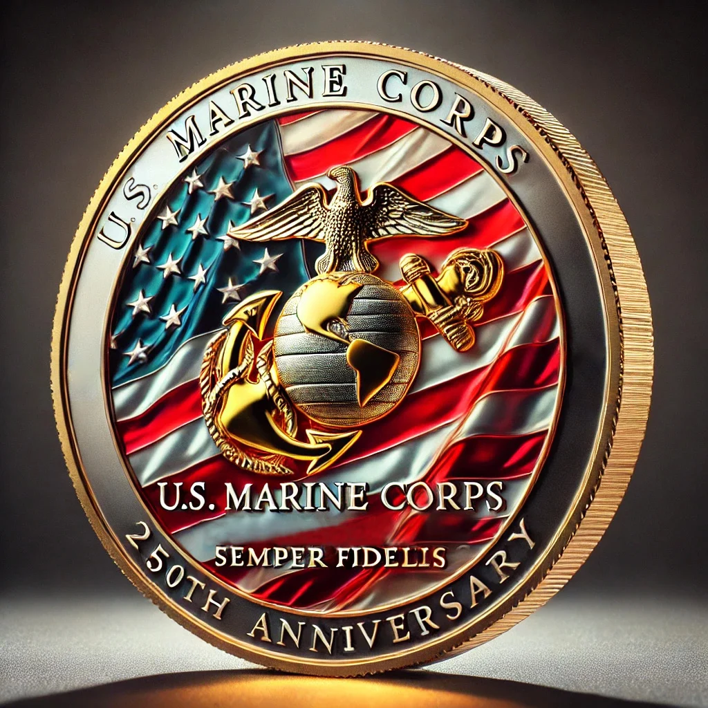 🎖250th Anniversary U.S. Marine Corps Commemorative Coin