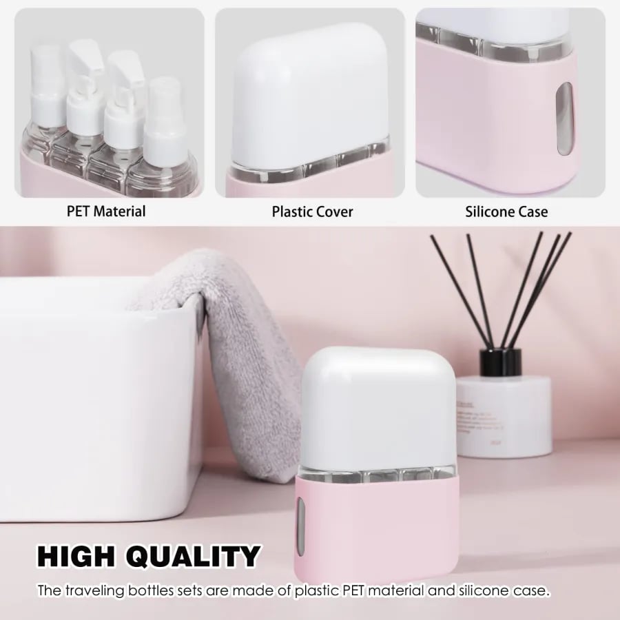 🔥Last Day Promotion - 50% OFF🎁Mini Shampoo Dispenser Portable Travel Bottle Set