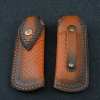 VG10 Slider Damascus Pocket Knife with Exotic Red Sandal Wood Handle