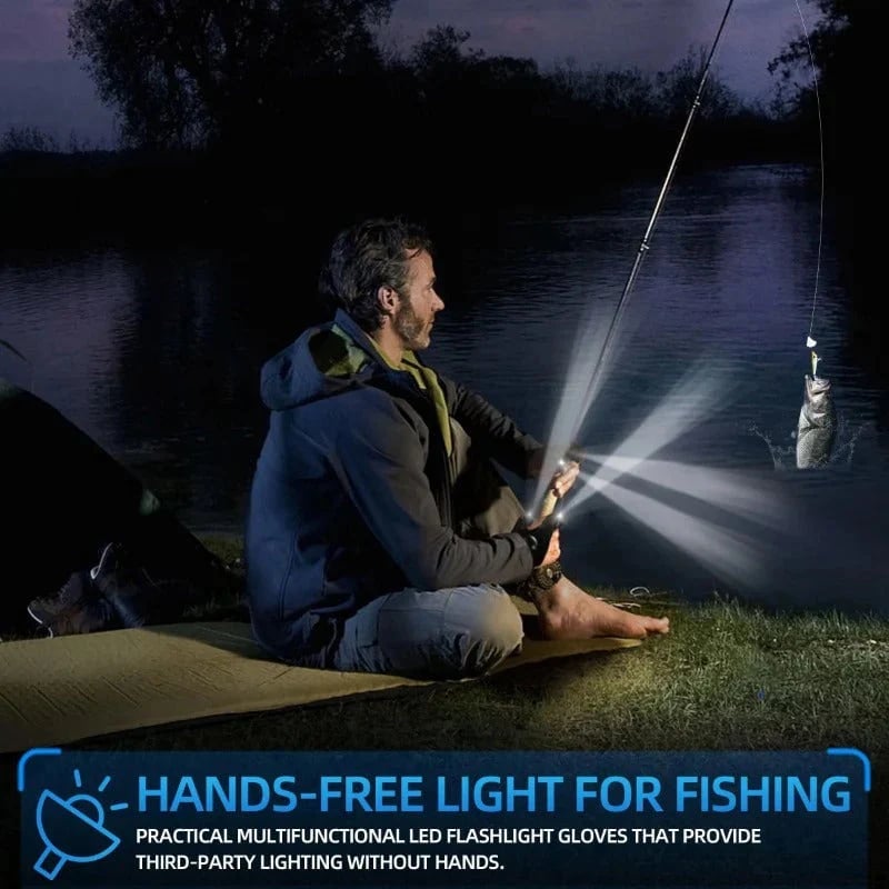 🎁TikTok Last Day Sale - 70% OFF🔥Hands-Free LED Half Finger Gloves