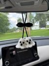 Halloween Crochet Ghost Car Charm