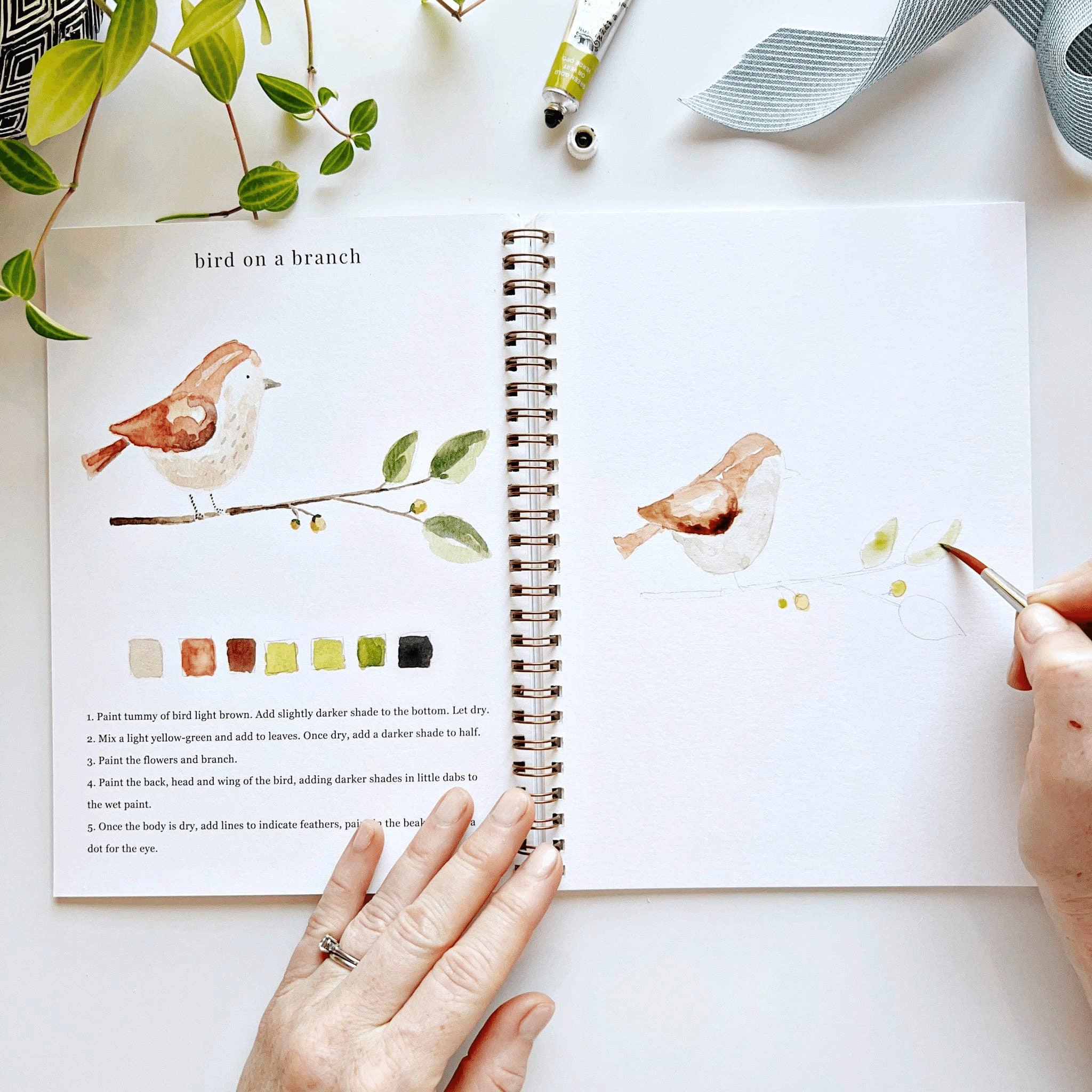 🔥 Letzter Tag: 49% Rabatt! 🖼️ Anfängerfreundliches💕 Aquarell-Workbook