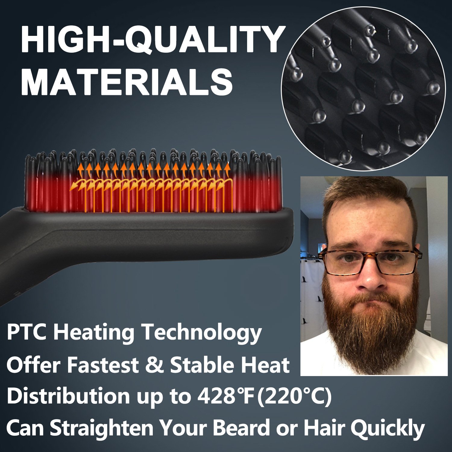 Ion 3-in-1 Men's Beard Straightener（Buy 2 Free Shipping）