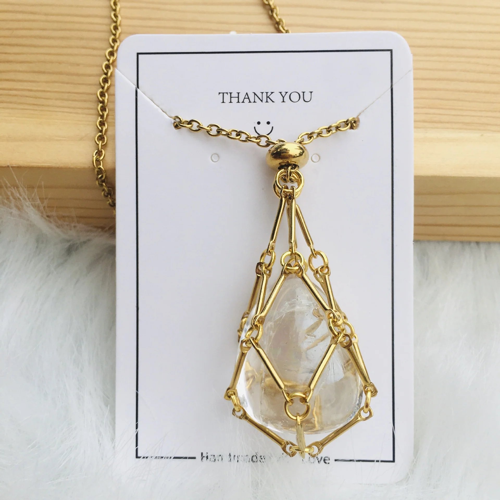 🔥Last Day Promotion 70% OFF-🔥- Crystal Stone Holder Necklace - Free (Crystal) Gift Included🎁