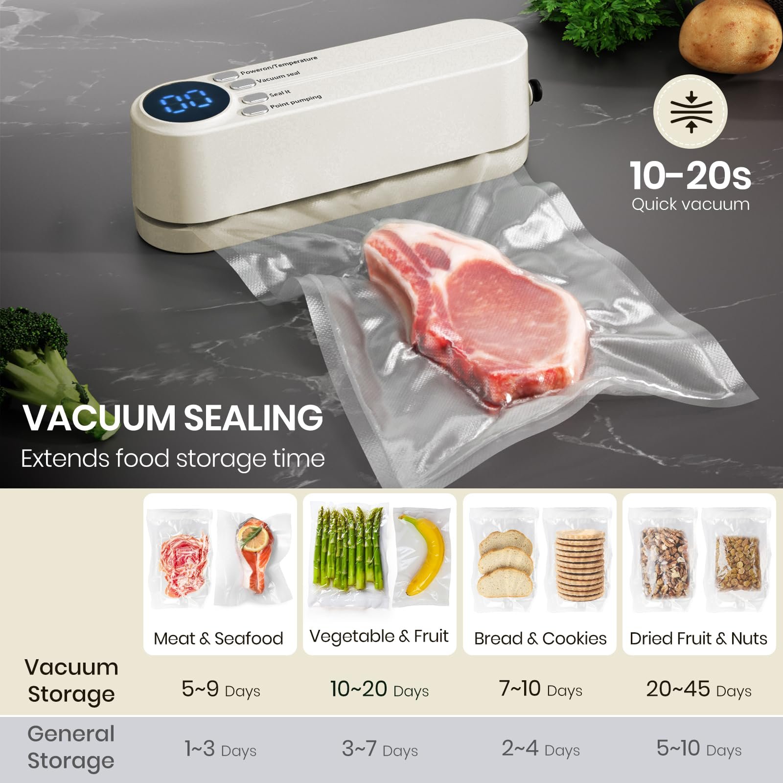 💥LAST DAY SALE 50% OFF💥3-in-1 Cordless Mini Vacuum Sealer⚡BUY 2 FREE SHIPPING