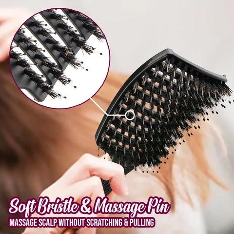 (🔥Last Day Promo - Buy 1 Get 1 Free🔥) Detangler Bristle Nylon Hairbrush